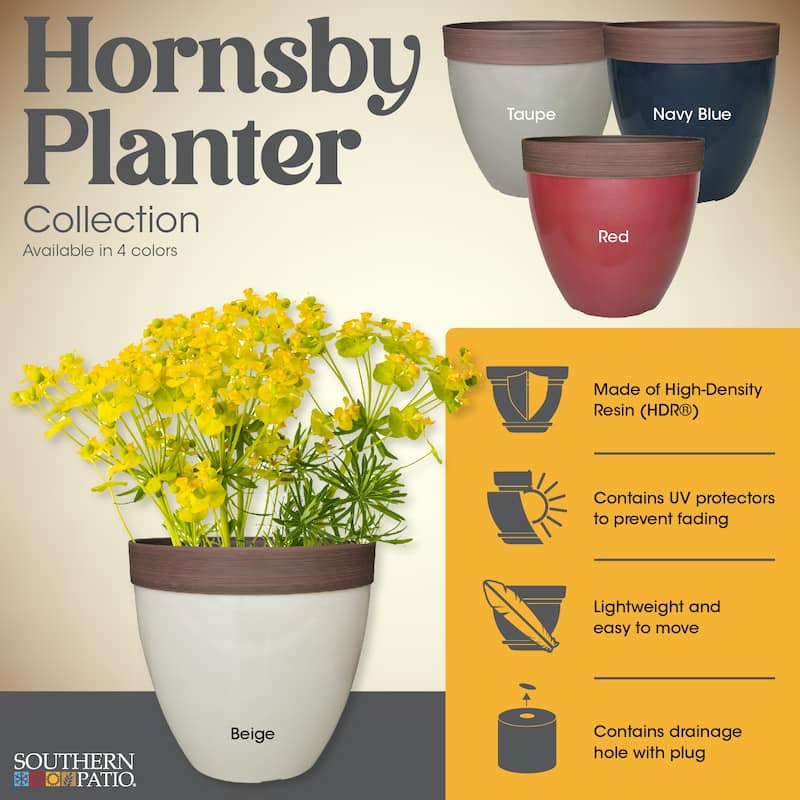 Southern Patio Hornsby Resin Planter