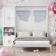 preview thumbnail 2 of 8, Twin Loft Bed Frame with Built-in Desk and Double Storage Drawers,Gray