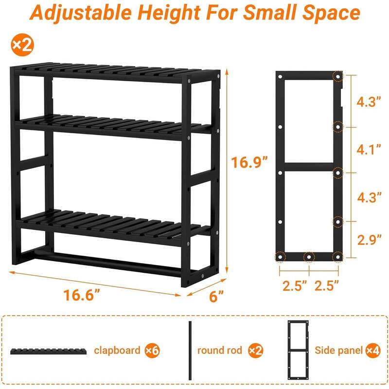 Towel Rack Bathroom Storage Shelves Over The Toilet with Towel Bar