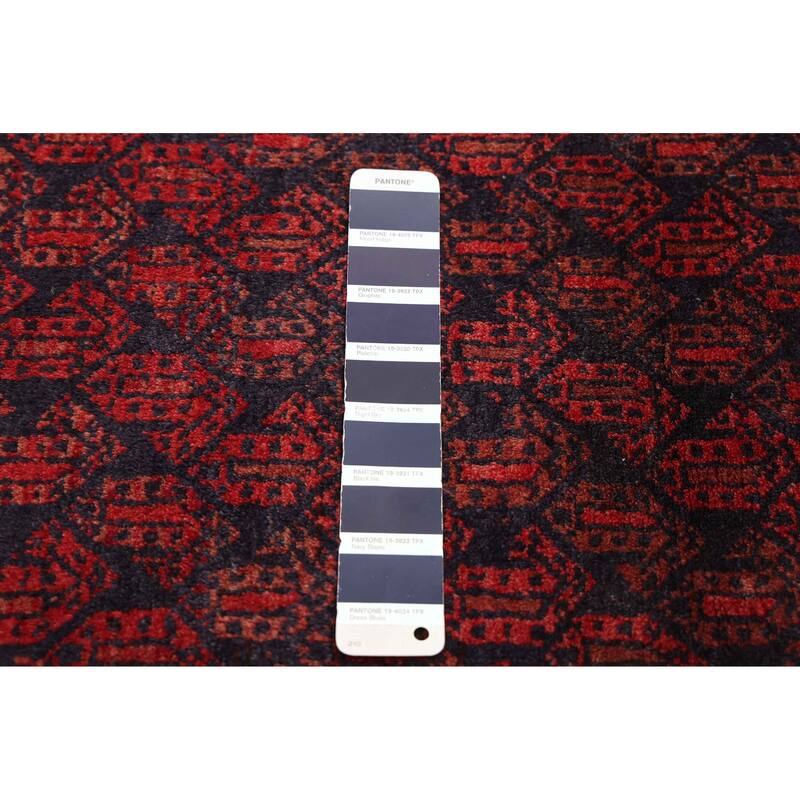 ECARPETGALLERY Hand-knotted Baluch Dark Navy, Red Wool Rug - 2'11 x 5'11