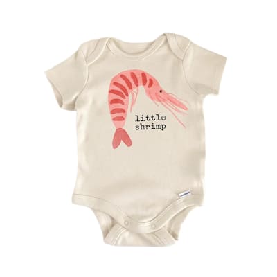 Little Shrimp - Baby Boy Girl Clothes Infant Bodysuit Funny Cute Newborn