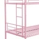 preview thumbnail 7 of 9, Twin Over Twin Metal Bunk Bed with Sturdy Frame and Easy Assembly, Space,Saving Design