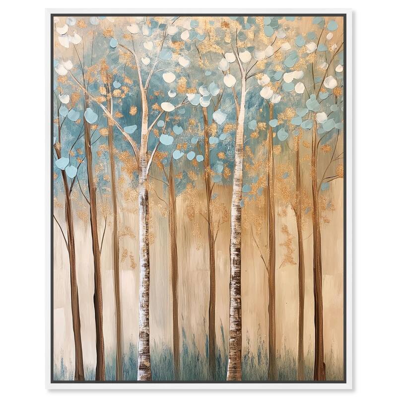 Birch Grove Radiance Canvas by Art Remedy - White - 36" x 45"
