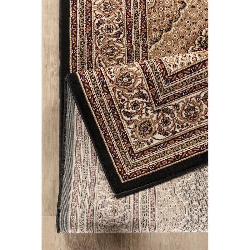 Black 2 ft. x 3 ft. Luxury Area Rug, 0.43 Pile Height – Sophisticated Warmth for Any Room - 6' x 7'