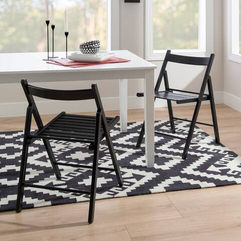 Rosemont Solid Wood Open Back Folding Chair (Set of 4)