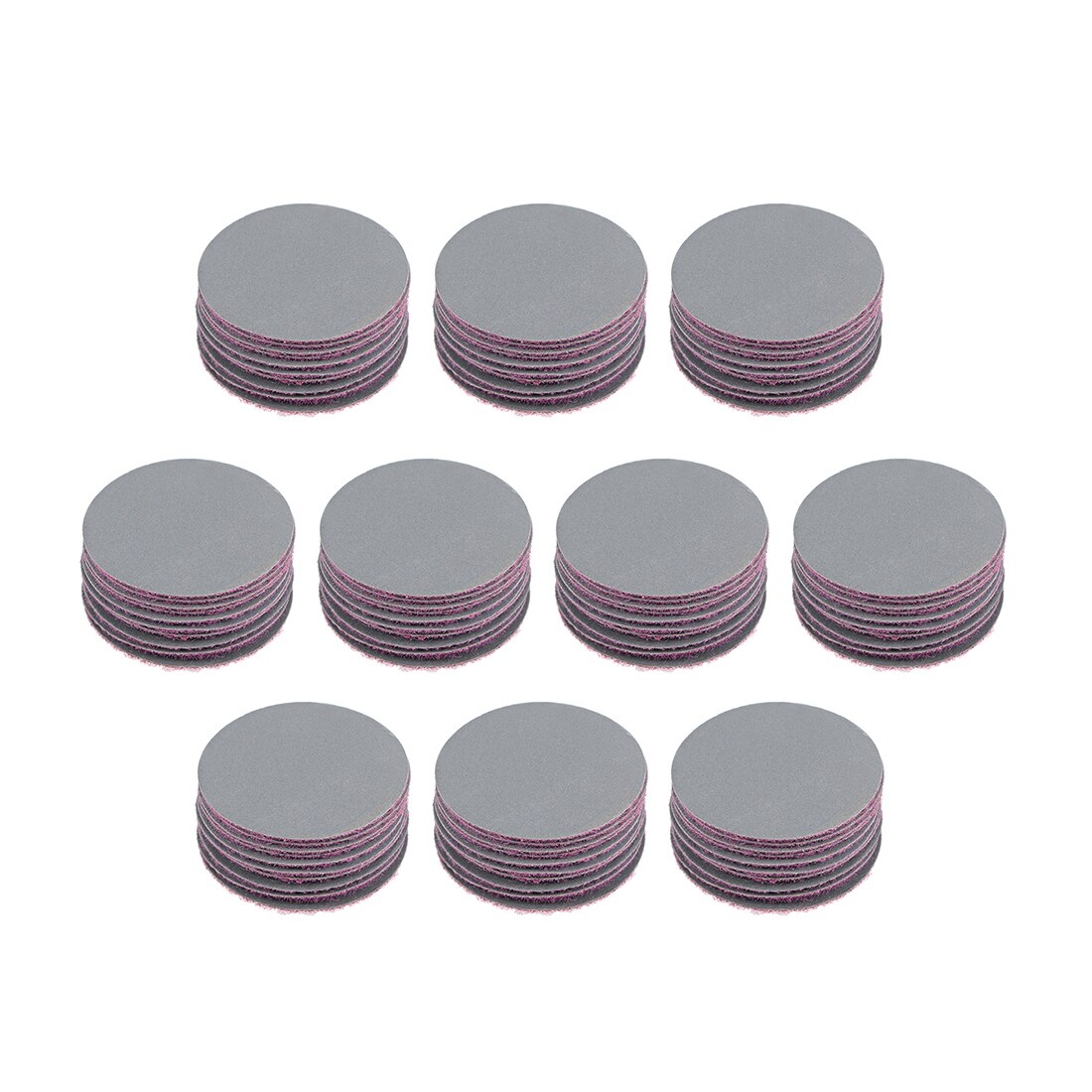 100Pcs 1/" Sanding Disc Hook And Loop Sandpaper Sander Backing Pad