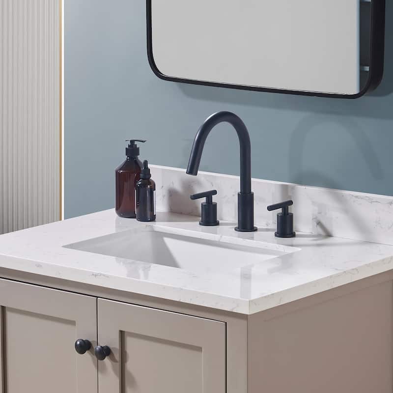 Altair Oderzo Bathroom Vanity Countertop in Aosta White Finish