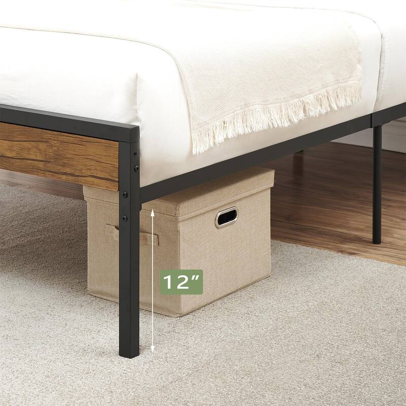 Metal Platform Support with Under Bed Storage