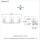 preview thumbnail 16 of 22, Quoizel Abner Steel 3-light Bath Light