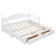 preview thumbnail 27 of 25, Wooden Twin Size Daybed with Twin Size Trundle, Extendable Daybed with Two Storage Drawers, Espresso