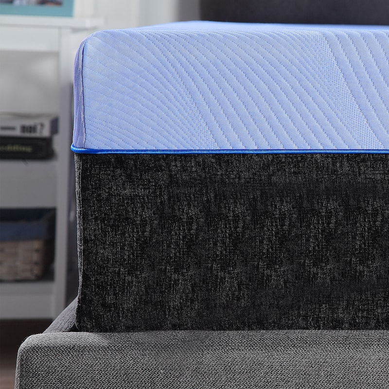 12-Inch Flex Top Memory Foam Hybrid Mattress with Adjustable Base, Queen Size