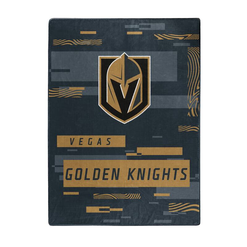 NHL Vegas Golden Knights Digitize Raschel Throw Blanket