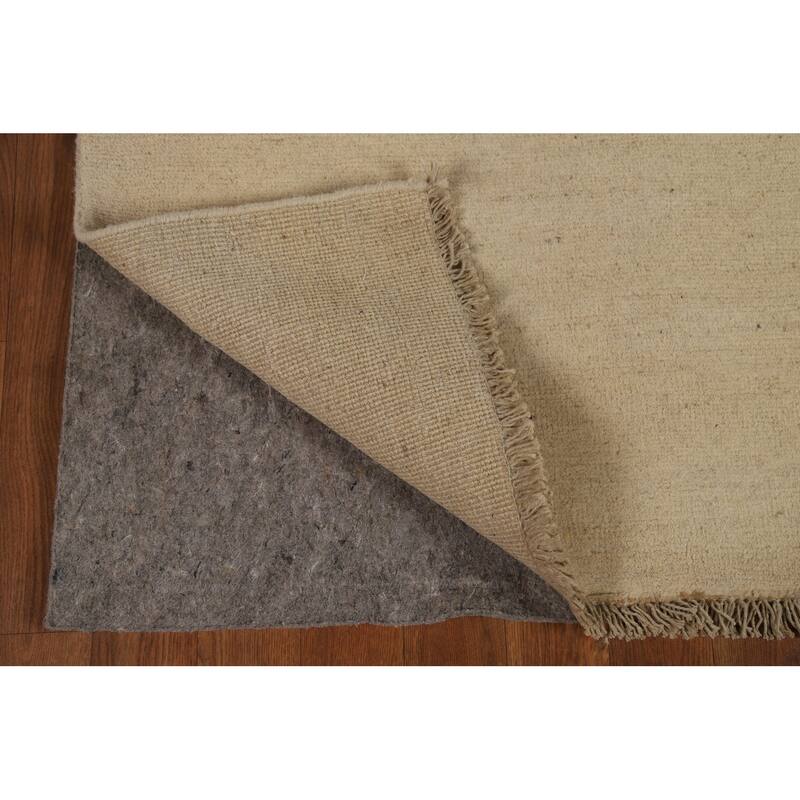 Modern Gabbeh Runner Rug Hand-Knotted Wool Carpet - 3'0"x 9'8"