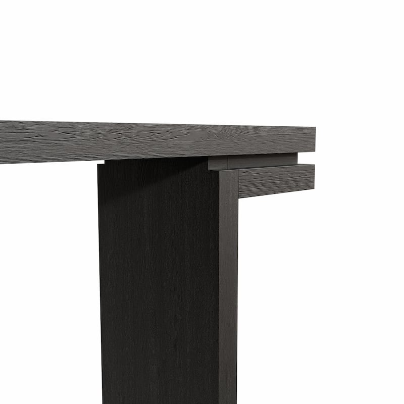 66in Extra Wide Real Wood Veneered Console Table