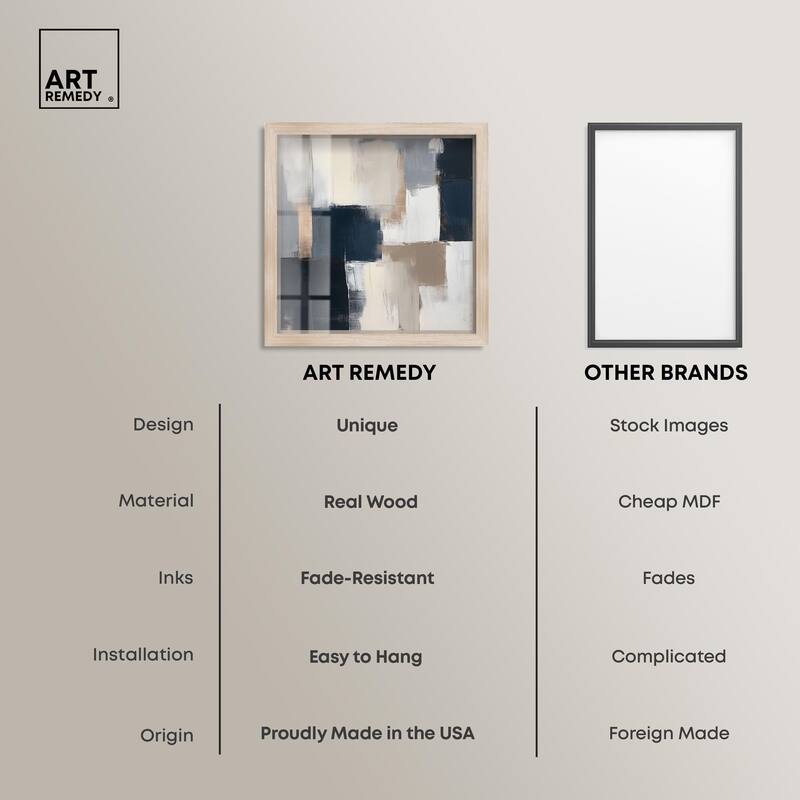 Blue Mood Depth III Shadowbox by Art Remedy