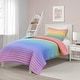 preview thumbnail 1 of 7, Lush Decor Rainbow Ombre Quilt Set Rainbow - Twin