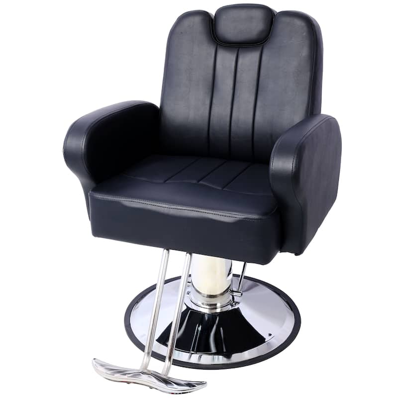 Artist hand Hair Barber Chair,Heavy Duty Hydraulic Spa Furniture Shampoo Reclining Extra Wider Seat Beauty Hair Salon Equipment