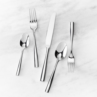 Fortessa Lucca Stainless Steel Flatware - 20 Piece Set - Bed Bath ...