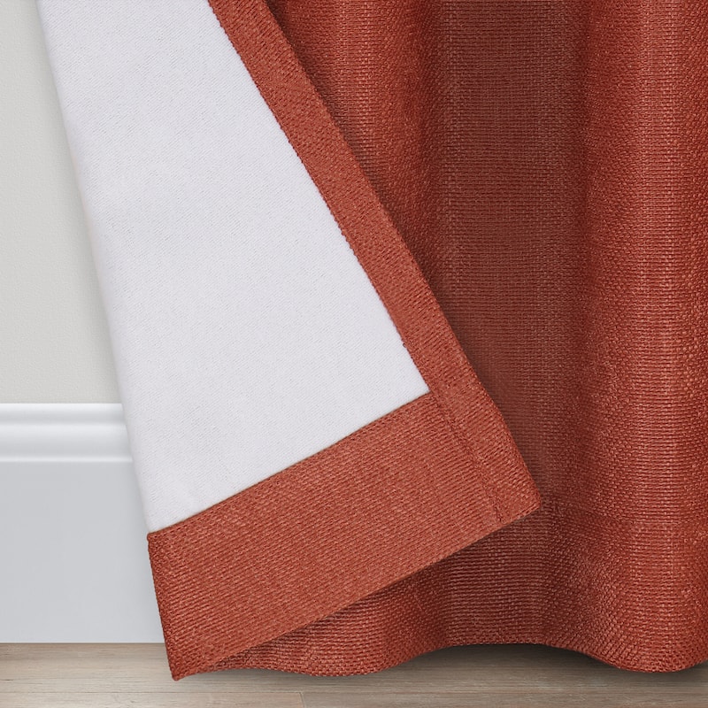 Eclipse Aura Draft Stopper Energy Saving 100% Blackout Grommet Top Curtain Panel