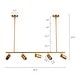 preview thumbnail 43 of 41, 5 - Light Modern Adjustable Metal Linear Spot Tracking Pendant Light
