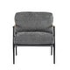 preview thumbnail 7 of 63, 27.56" Modern Accent Chair with Plush Cushions, Metal Frame, and Wooden Armrest Design -for Living Room, Bedroom