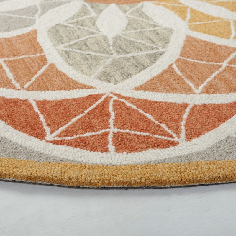 SAFAVIEH Handmade Novelty Edit Novelty Wool Rug