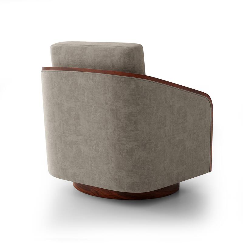 Modern Upholstered Swivel Accent Chair Set of 2