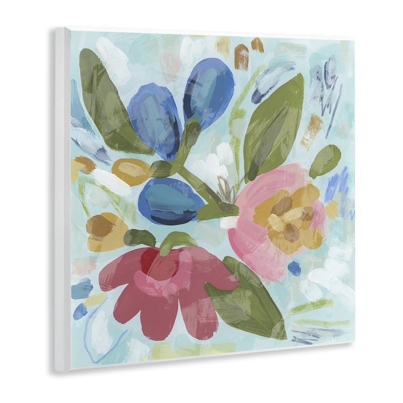 Stupell Bright Boho Flowers Wall Plaque Art Design By June Erica Vess