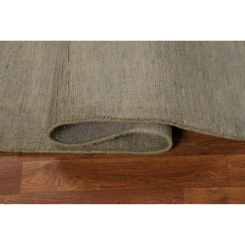 Hand Knotted Oriental 100% Wool Carpet Modern Modern Beige & Ivories Gabbeh Area Rug - 5' 10'' X 4' 3''