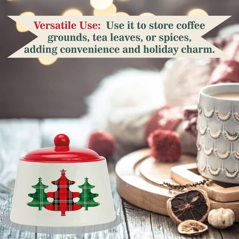 Amici Home Christmas Sugar Bowl - 8 oz