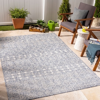 Livabliss Tuareg Boho Geometric Outdoor Area Rug