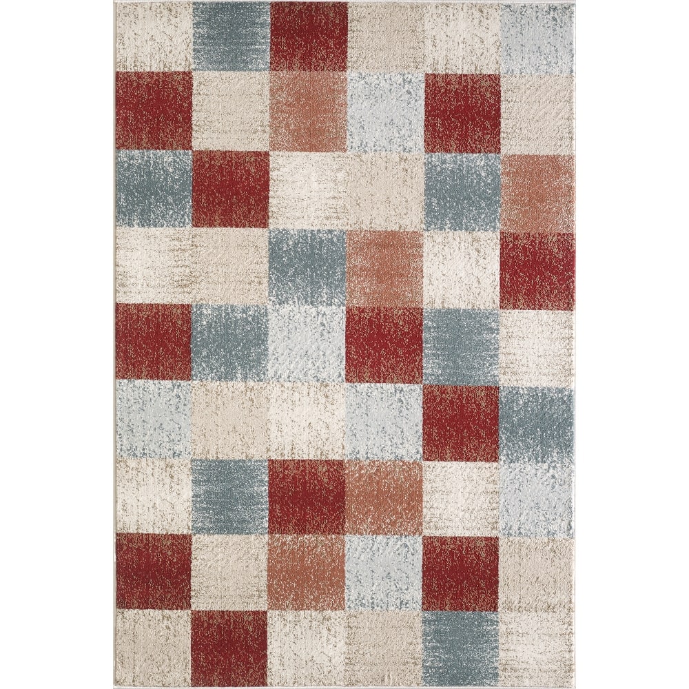Domani Basics Distressed Colorblock Rug