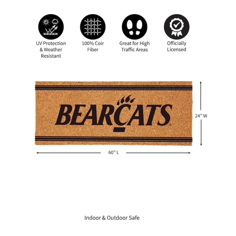 University of Cincinnati Monochrome Indoor/Outdoor Coir Door Mat