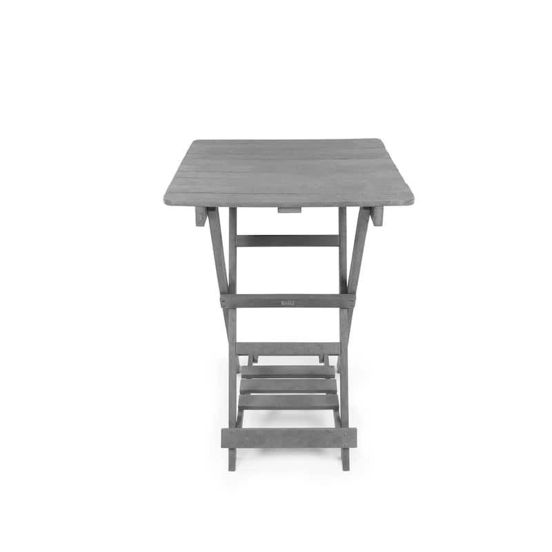 Patagonia Fully Assembled All-Weather Recycled HDPE Outdoor Folding Bar table
