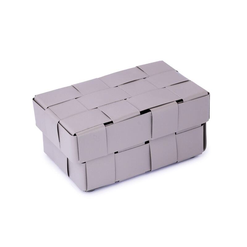 Braided Metal Rectangular Storage Boxes - 9.75" - Set of 2