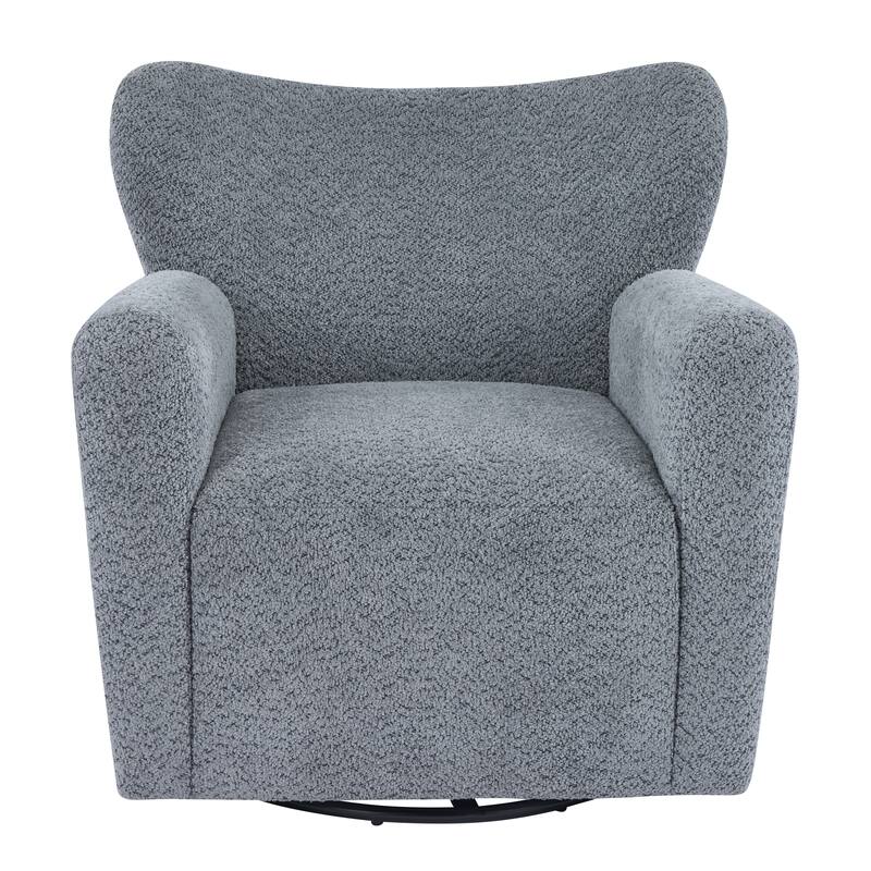 Christopher Knight Home - 360° Swivel Bouclé Wingback Accent Chair