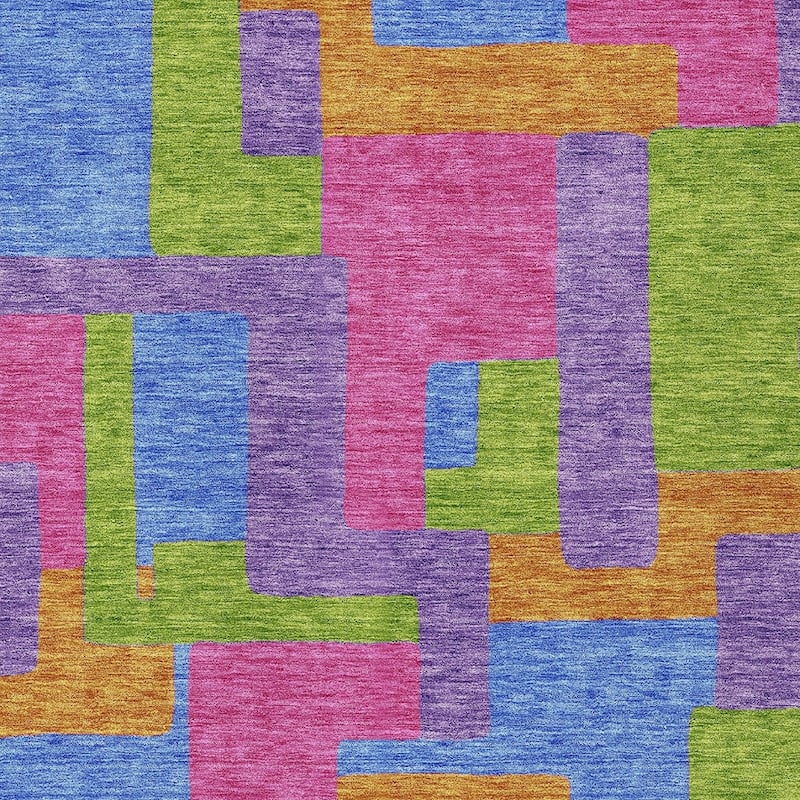 HomeRoots Abstract Transitional Rectangle Outdoor Rug