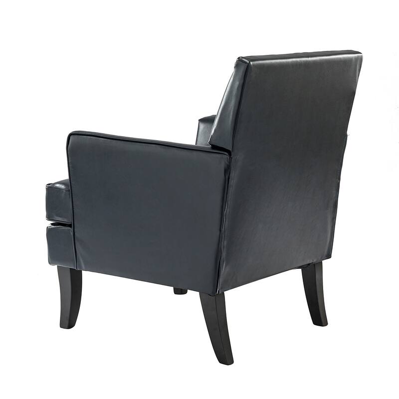 Nileus Modern Classic Polyester Accent Chair with Solid Wooden Legs Set of 2 by HULALA HOME