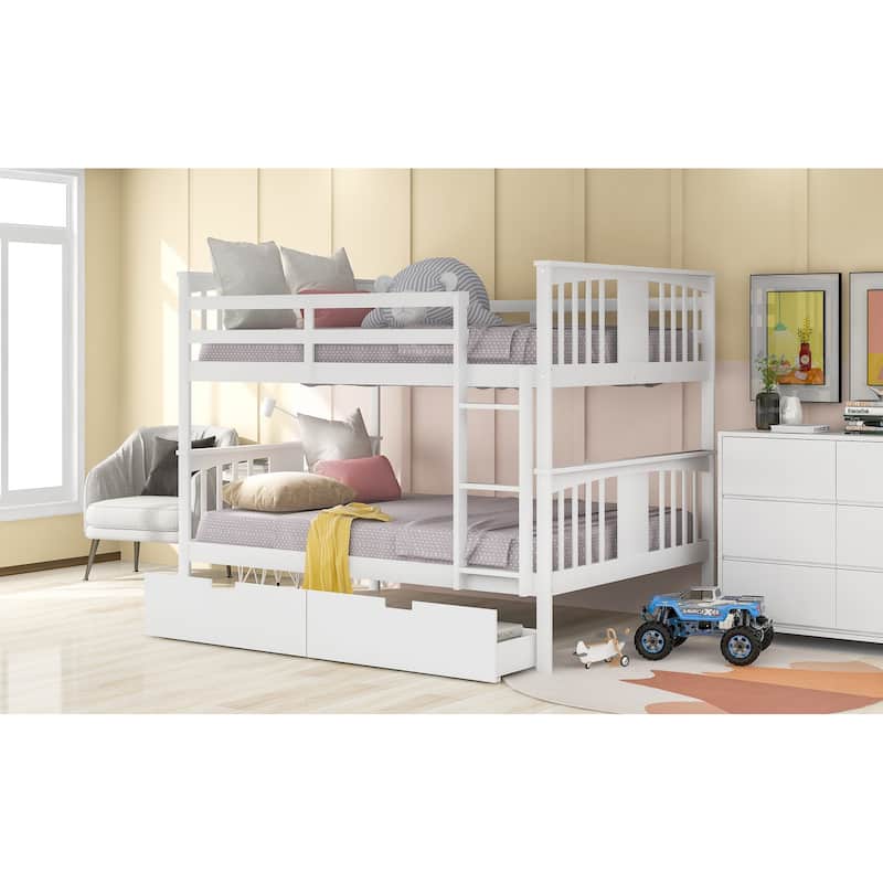 Bunk Bed with Drawers and Ladder