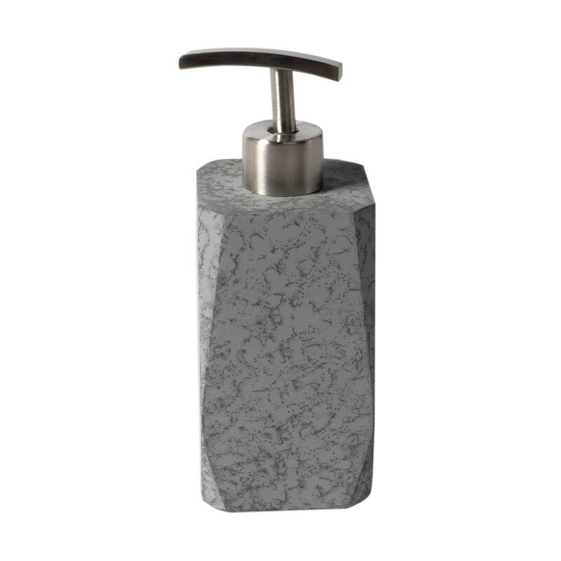 ALFI brand 7 Piece Solid Concrete Gray Matte Bathroom Accessory Set - Grey