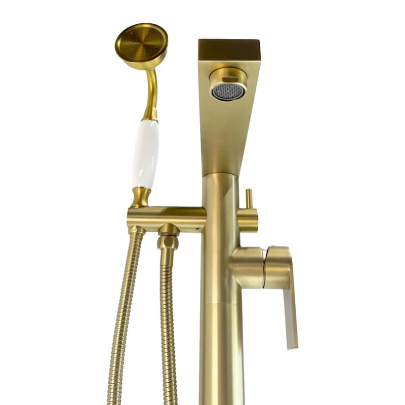Venus Square Head Tub Filler Faucet with Handshower