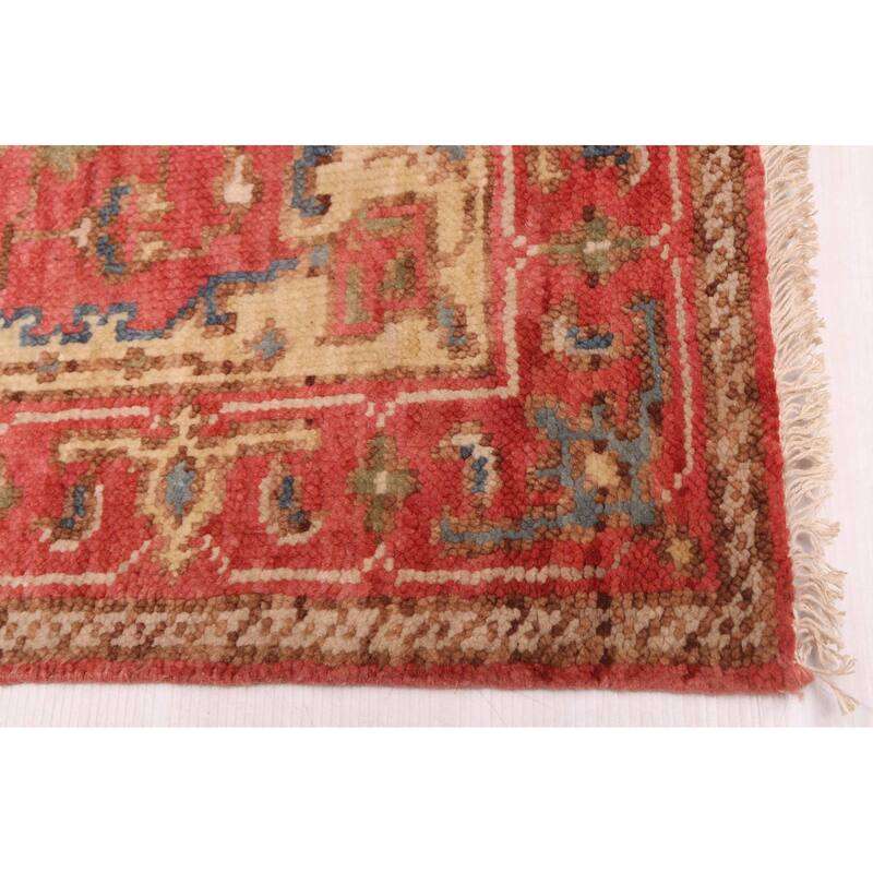 ECARPETGALLERY Hand-knotted Jules Serapi Red Wool Rug - 2'6 x 9'11