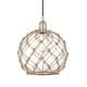 Option Polished Nickel / Clear Glass / Brown Rope