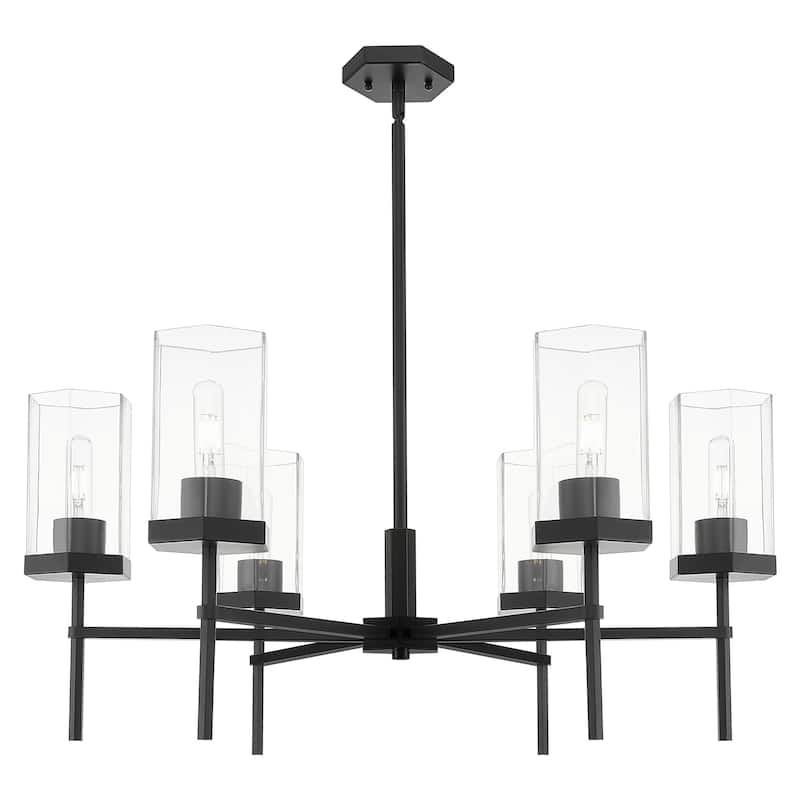 Innovations Lighting 463-6CR-G463-8CL Blakeley 6 Light 32" Wide - Matte Black