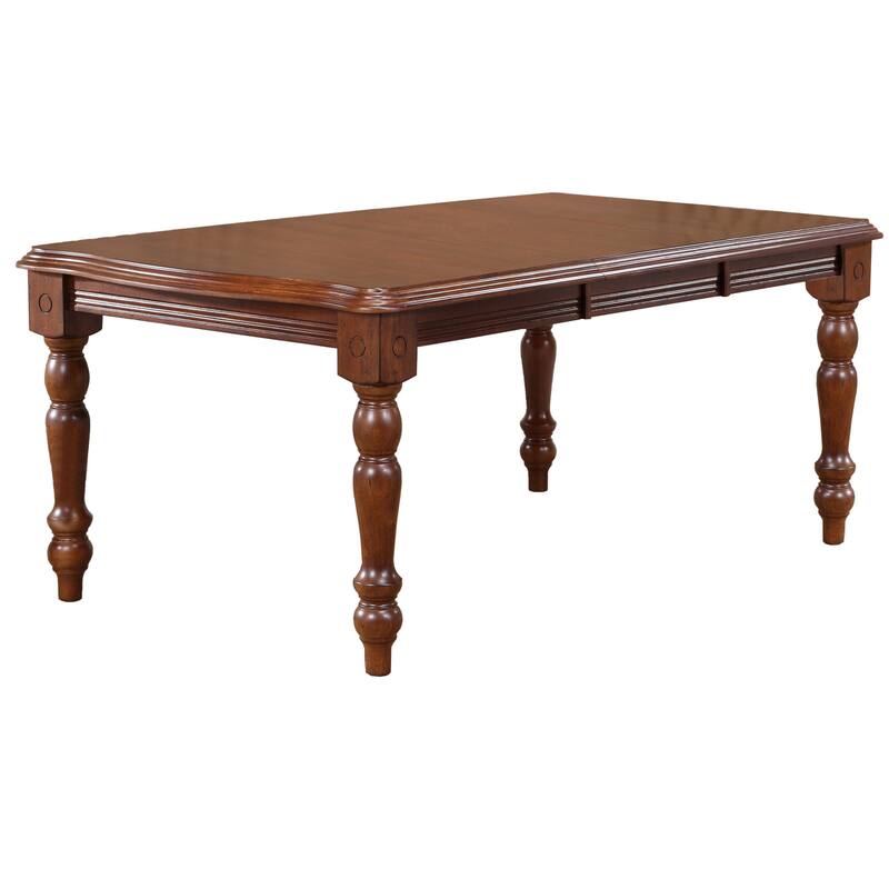 Extendable Dining Set 7 Piece Rectangular Table & Chairs - 56-72" Solid Wood Dining Room Set