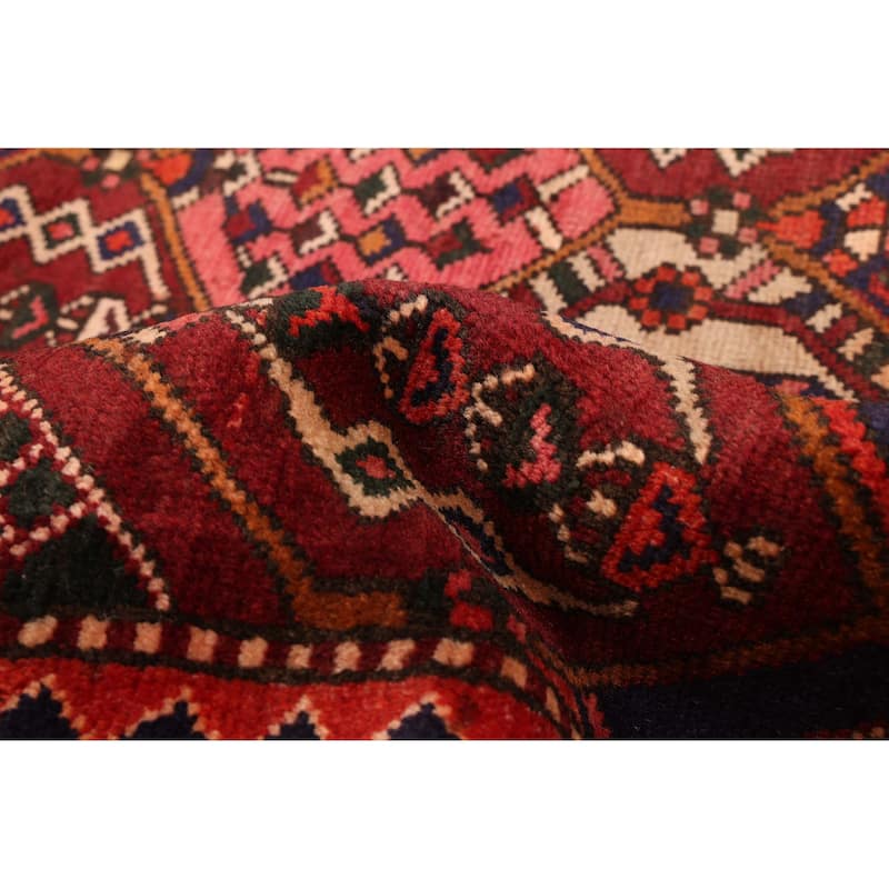 ECARPETGALLERY Hand-knotted Kayseri Vintage Dark Red Wool Rug - 6'4 x 10'0