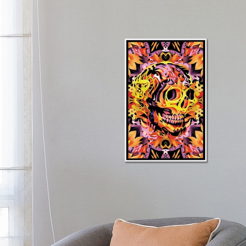 iCanvas "Skull V" by Ali Gulec Framed