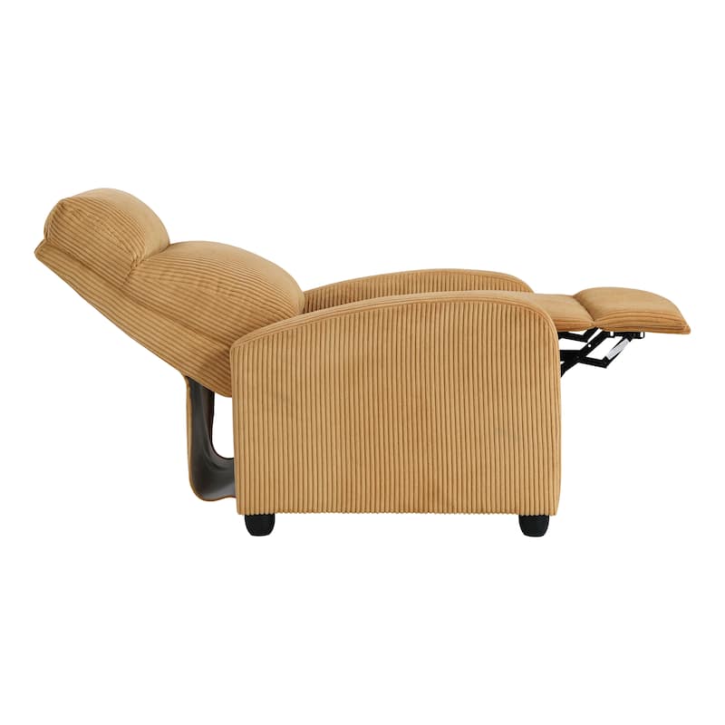 Covelo Corduroy Push Back Reclining Chair