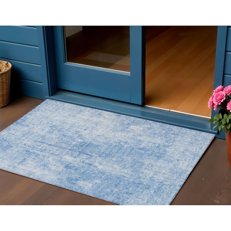 HomeRoots Abstract Transitional Rectangle Outdoor Rug - 3' x 5'