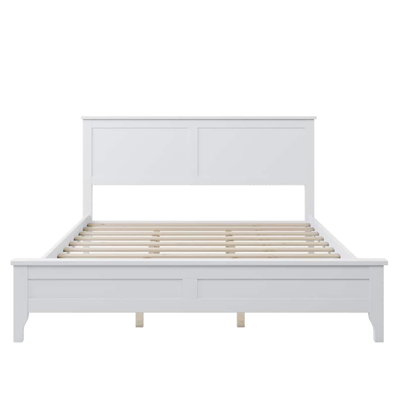 MERAX Modern Solid Wood Platform Bed